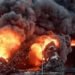 Ukrainian Drone Strike Triggers Massive Fire at Warehouses Near Saint Petersburg