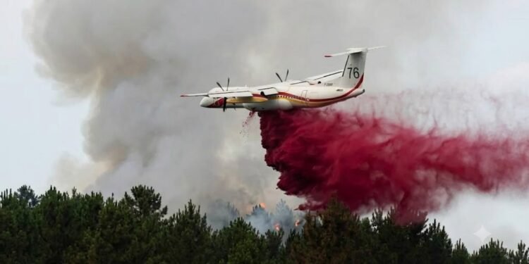 French Wildfire Rages Toward Bordeaux as Thousands Remain on Alert