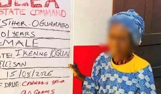 101-Year-Old Great-Grandmother Arrested as NDLEA Seizes Cocaine Concealed in Fufu
