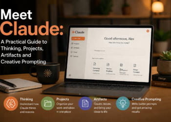 Meet Claude — Claude AI interface AI assistant concept