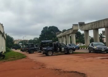 Security Beefed Up At Defense Ministry As Military Veterans Stage Protest