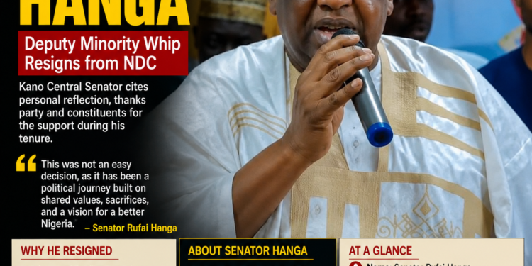 BREAKING: Senator Rufai Hanga Dumps NDC
