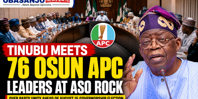 Osun 2026: Tinubu Meets 76 APC Leaders as Election Tensions Rise