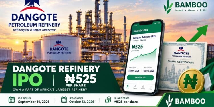 How International and African Investors Can Buy Dangote Petroleum Refinery IPO Through Bamboo