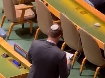 VIDEO: Israeli Delegation Records Countries That Left During Netanyahu’s UN Speech