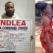 NDLEA officers and recovered cocaine wraps at Enugu Airport
