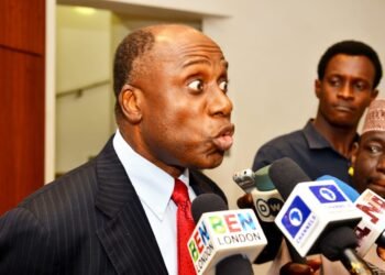 Rotimi Amaechi speaking at ADC National Women League Conference
