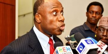 Rotimi Amaechi speaking at ADC National Women League Conference