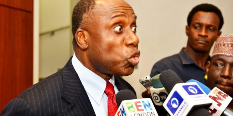 Rotimi Amaechi speaking at ADC National Women League Conference