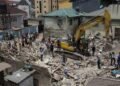 Lagos Building Collapse: One Dead as Rescue Teams Search Fadeyi Rubble