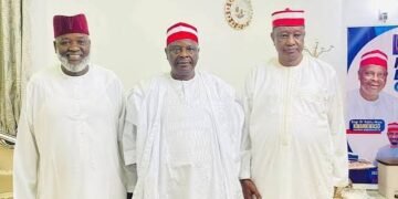 Kwankwasiyya Movement representatives discussing the 2027 Kano election candidate list