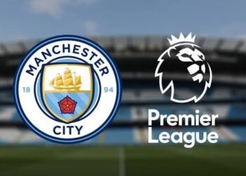 Manchester City crest at the Etihad Stadium